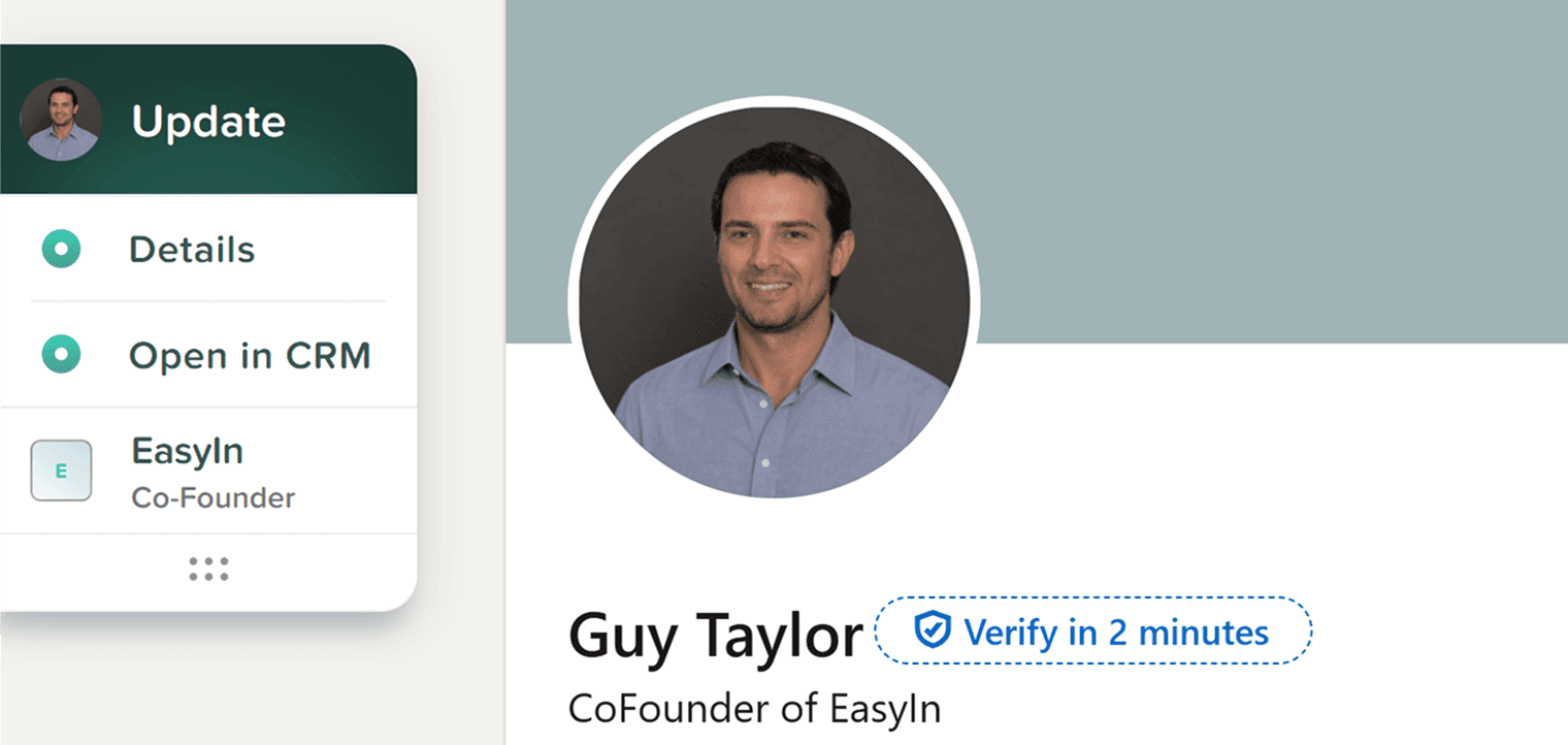 Open any LinkedIn profile