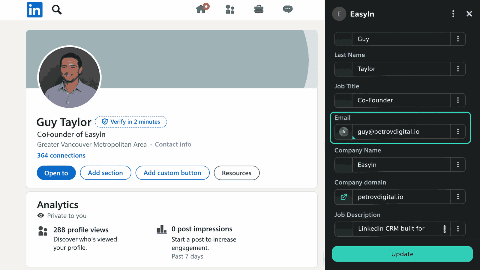 Capture Full Contact Details in One Click