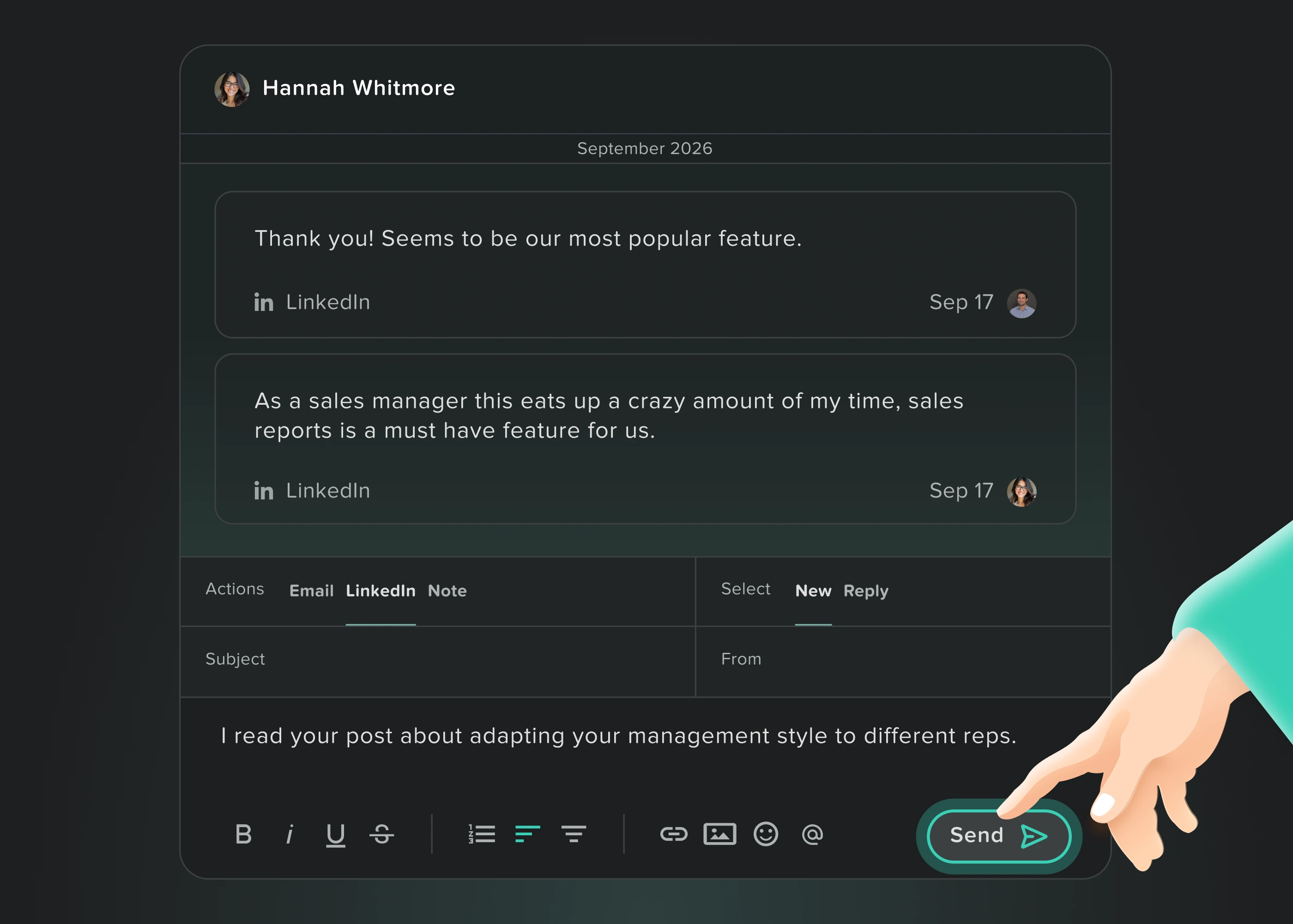 Human outreach in EasyIn
