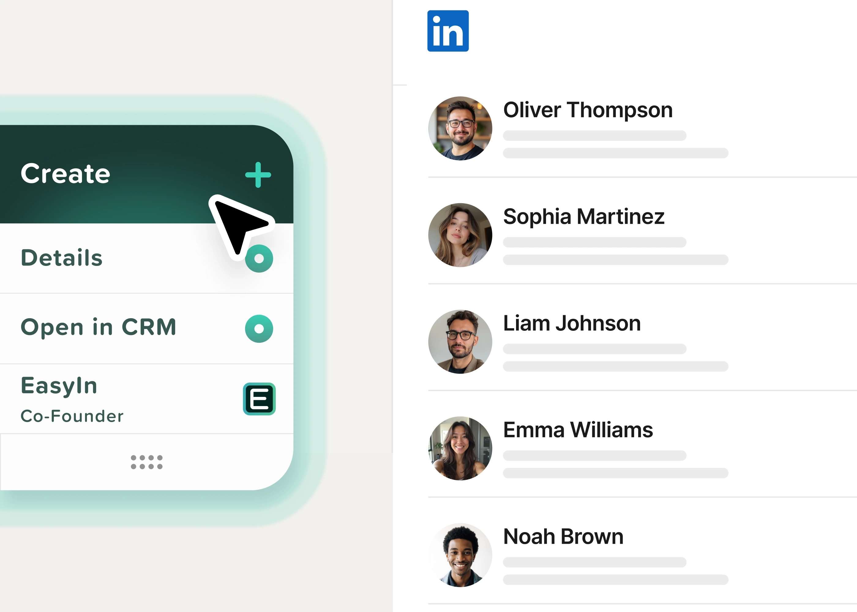 Find and build a list of potential customers in EasyIn